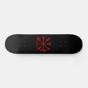 Skate Sangue Red Vegvísir (Viking Compass)