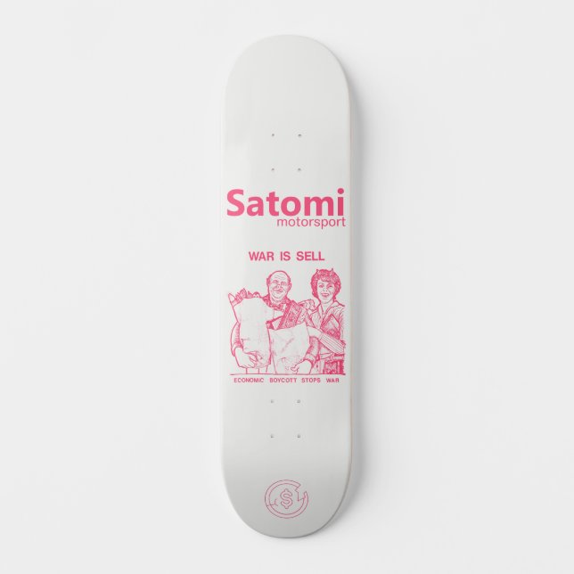 Skate satomi motorsport WAR IS SELL (Frente)