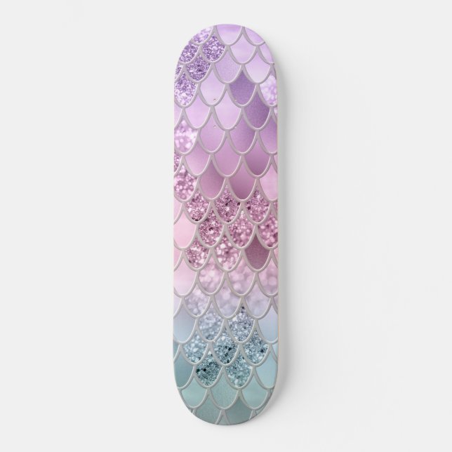 Skate Scales de Sereia com Glitter #2a (Faux Glitter) #s (Frente)
