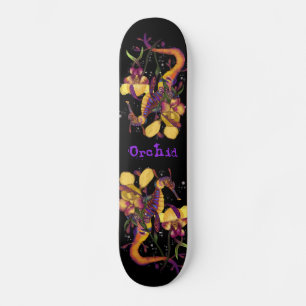 Skate Seadragão fraco com orquídeas