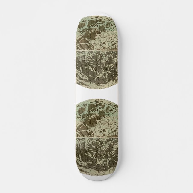 Skate Selenografia de Bowles ou Mapa da Lua - 1780 (Frente)
