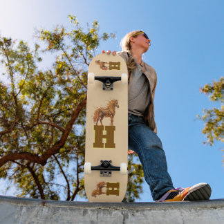 Skate Selo Espírito Selvagem – Arte de Cavalos Majestoso