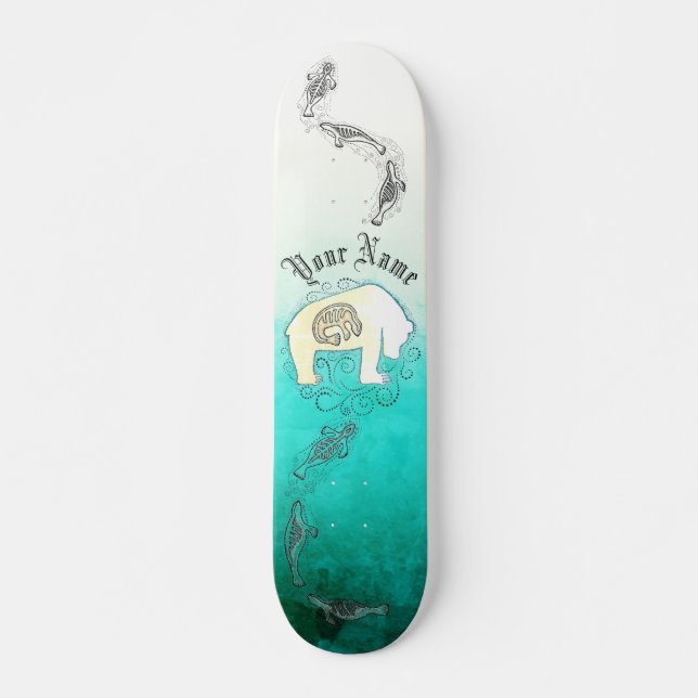 Skate Selos de Inuit Personalizados e Urso Polar (Frente)