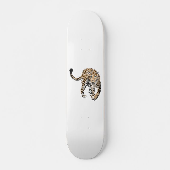 Skate selva de leopardo-d-água pintada de verde-animal (Frente)