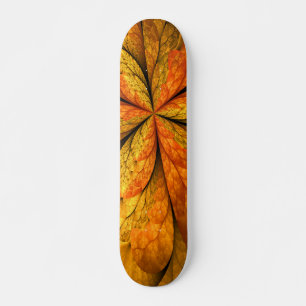 Skate Sensação de outono, Flor Fractal Moderno Abstrat