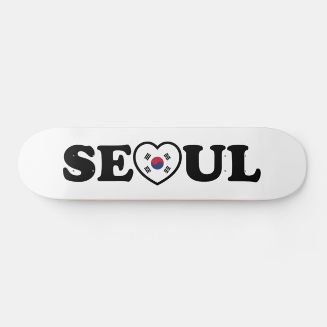 Skate Seoul Love Heart Taegeukgi Flag (Horz)