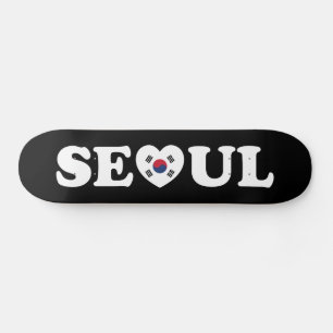 Skate Seoul Love Heart Taegeukgi Flag