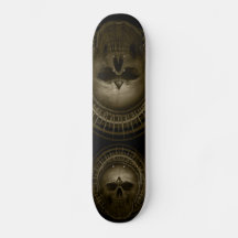 skate Sepia Skull