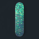 Skate sequência simulada de azul lacrimogêneo<br><div class="desc">skate faux sequin</div>