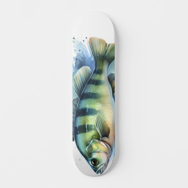 Skate Série Aquarela: Poleiro (Frente)