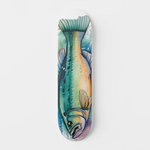 Skate Série Aquarela: Robalo