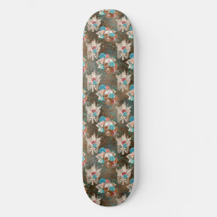 Skate Série Boho Caveira Design 13