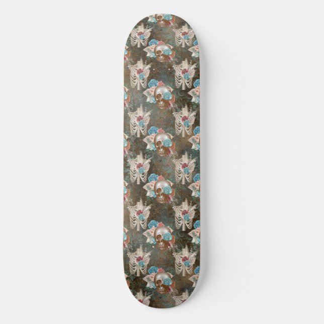 Skate Série Boho Caveira Design 13  (Frente)