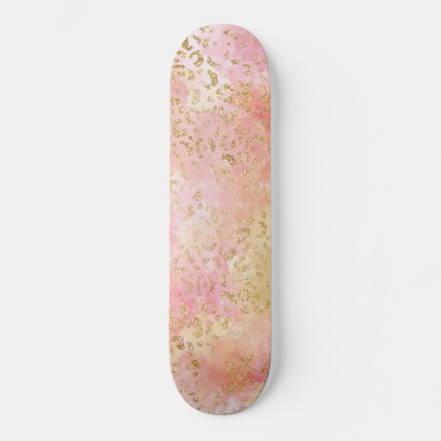 Skate Série de Pintura Leopardo Design 13   (Frente)