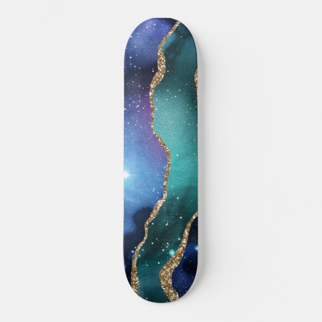 Skate Série Galaxy Agate Design 13   (Frente)