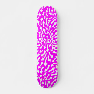 Skate Setas - brancas com magenta
