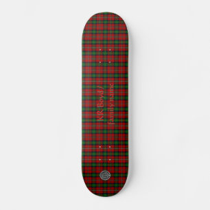 Skate Seu nome / iniciais no Tartan da Família Boyd Clan