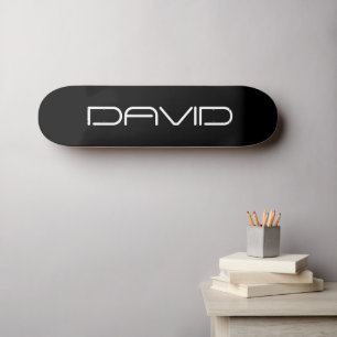 Skate Seu Nome Texto Personalizável Estilizado