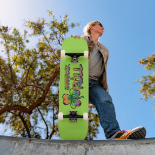 Skate Shamrock and Roll Ruas. Dia de Patrick