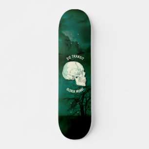 Skate Sic Transit Gloria Mundi Vintage Turquoise Skull