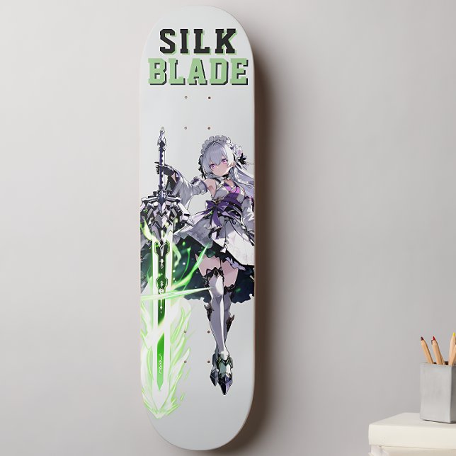 Skate SILK BLADE Anime Samurai Girl - Cyber Silver (Criador carregado)