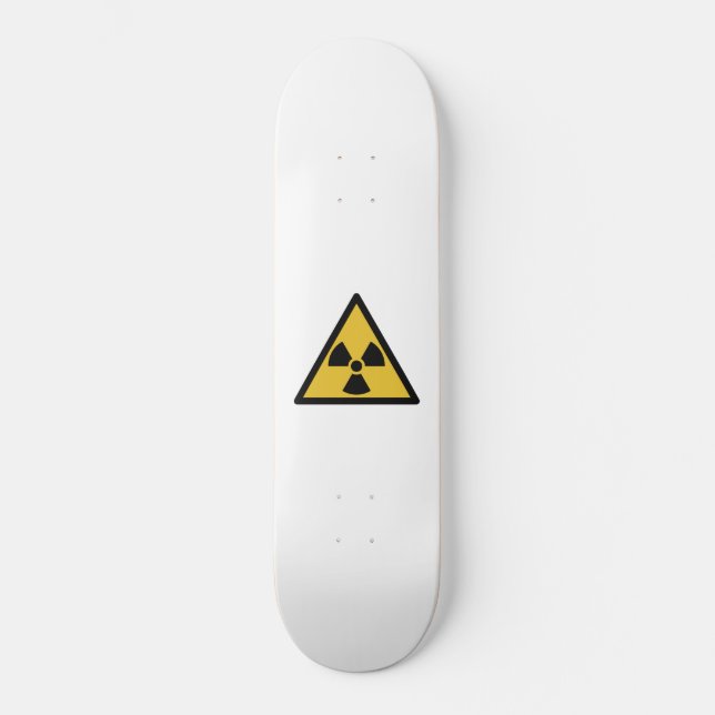 Skate Símbolo de aviso de radiação (perigo radioativo) (Frente)