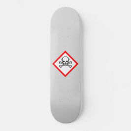 Skate Símbolo de risco crânio e ossos cruzados