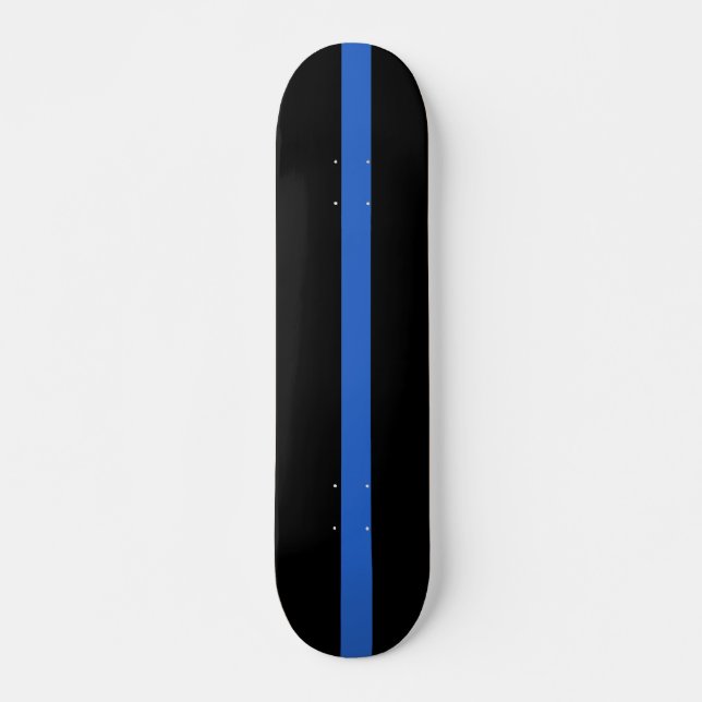 Skate Símbolo de solidariedade policial de bandeira azul (Frente)