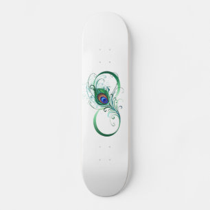 Skate Símbolo Infinito com Pavão