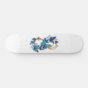 Skate Símbolo Infinito de Borboletas Azuis Morpho