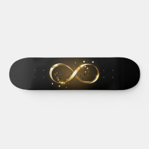 Skate Símbolo Infinity do ouro