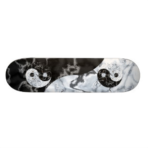 Skate Símbolo Marble Yin Yang