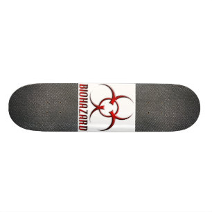 Skate Símbolo Textured do Biohazard do carbono fibra