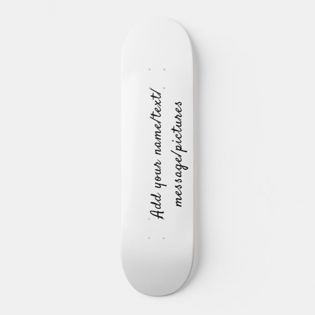 Skate Simples adicionar seu nome texto Personalizar foto (Frente)