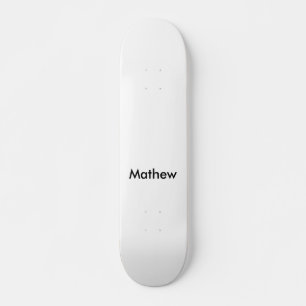 Skate simples letra inicial monograma adicione seu nome