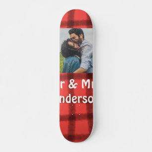 Skate Simples minimal sr e sra adicione sua foto nome ve