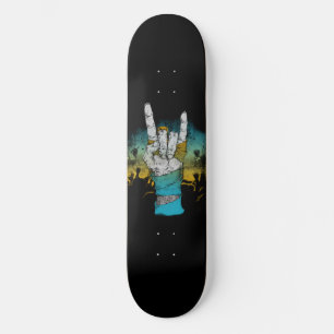 Skate Sinal de Chifres de Música de Zumbi Rock Concert