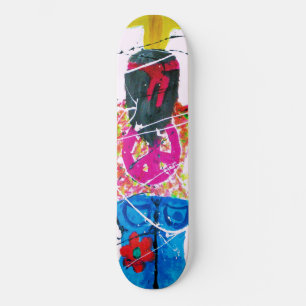 Skate Sinal de Paz Groovy Hippie