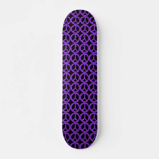 Skate Sinal de paz roxo (Frente)