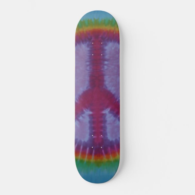 Skate Sinal de Paz Tie Dye (Frente)