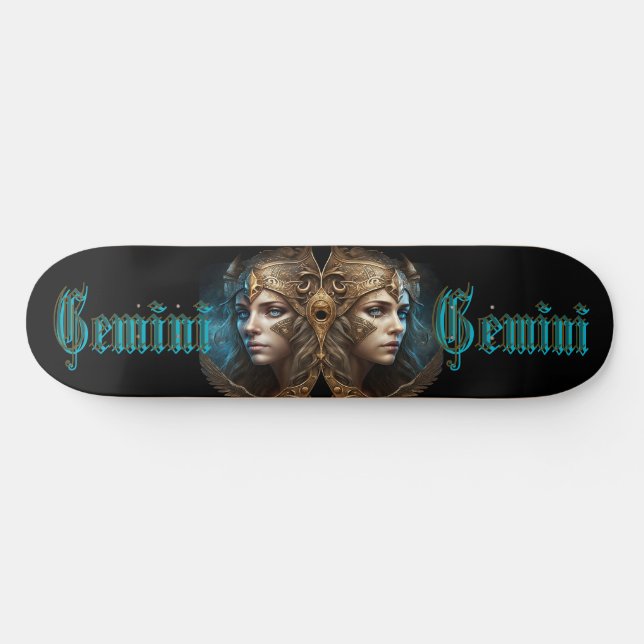 Skate Sinal Gemini Zodiac (Horz)
