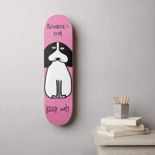 Skate Sinal personalizado de "Manter fora" da sala de cã