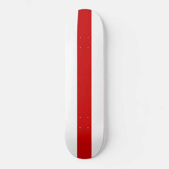 Skate Sinalizador da Bielorrússia (Vermelho e Branco) (Frente)