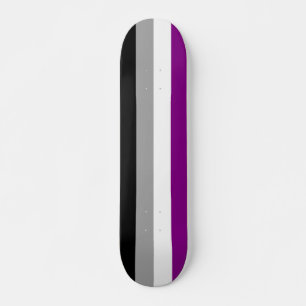 Skate Sinalizador de Orgulho Asexual
