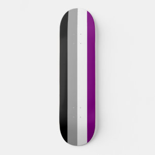 Skate Sinalizador do Orgulho Asexual (Ace) (Asexualidade