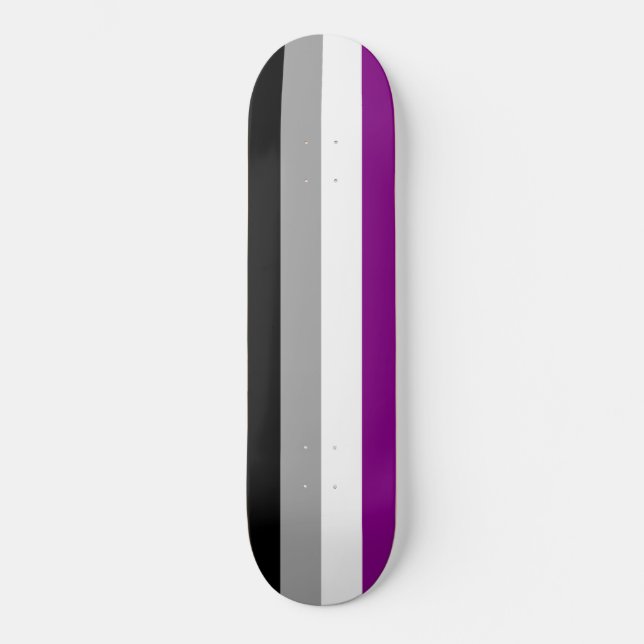 Skate Sinalizador do Orgulho Asexual (Ace) (Asexualidade (Frente)