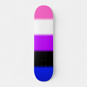 Skate Sinalizador do Orgulho de Genderfluido de Queda