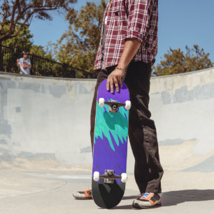 Skate Sinalizador do Orgulho do Abstrato Alexigender Tri
