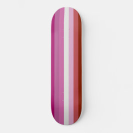 Skate Sinalizador do Orgulho Lésbico Rosa