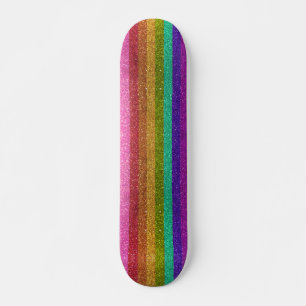 Skate Sinalizador do Orgulho LGBTQIA Glitter Glitter Arc